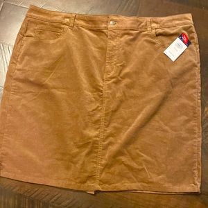 Chaps cord skirt